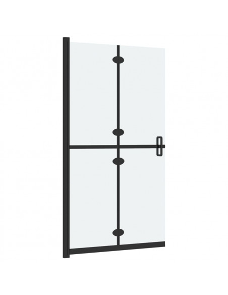 Parete per Doccia Walk-in Pieghevole in Vetro ESG 90x190 cm