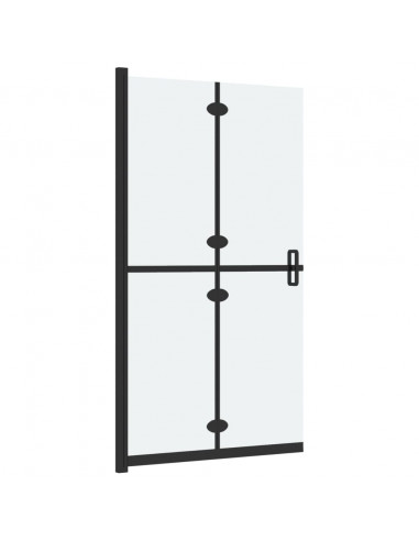 Parete per Doccia Walk-in Pieghevole in Vetro ESG 110x190 cm