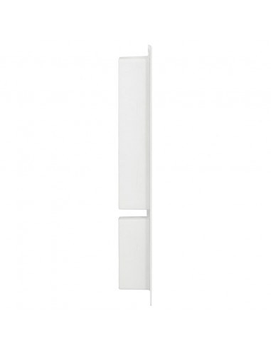 Nicchia da Doccia con 2 Scomparti Bianco Lucido 41x69x9 cm