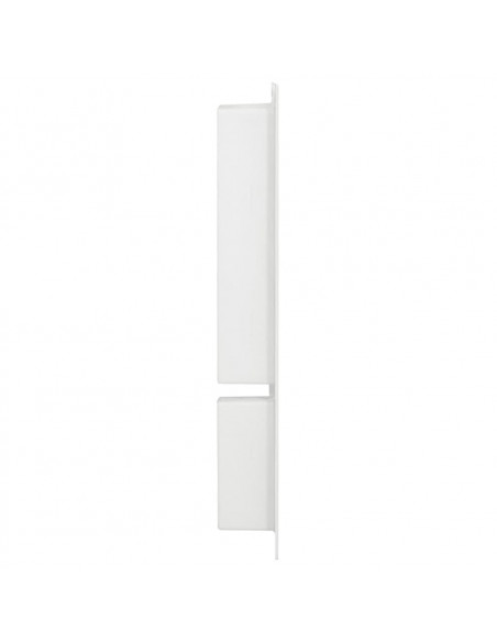 Nicchia da Doccia con 2 Scomparti Bianco Lucido 41x69x9 cm