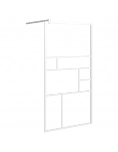 Parete per Doccia Walk in 100x195 cm in Vetro ESG Bianco 2