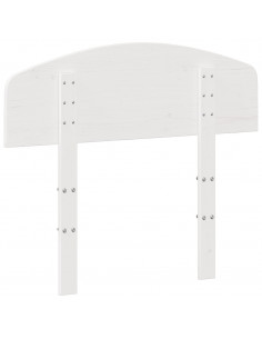 Testiera Bianca 100 cm in Legno Massello di Pino