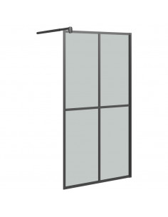 Cabina Doccia 100x195 cm Vetro Temperato Scuro 2