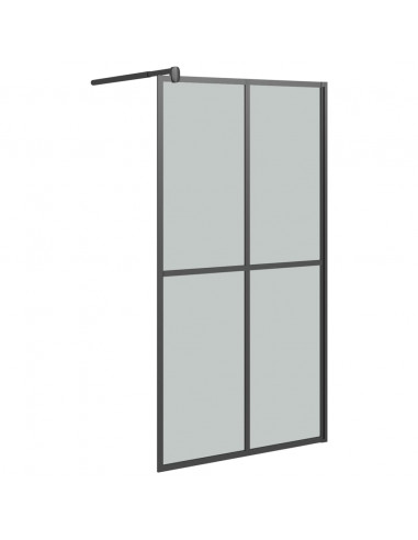 Cabina Doccia 100x195 cm Vetro Temperato Scuro