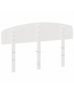 Testiera Bianca 135 cm in Legno Massello di Pino