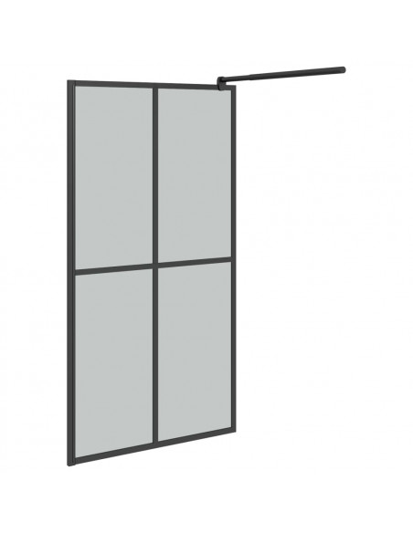Cabina Doccia 100x195 cm Vetro Temperato Scuro