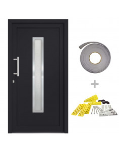 Porta di Ingresso Antracite 108x208 cm 2