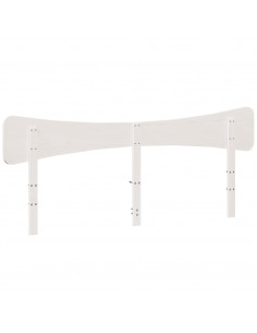 Testiera Bianca 180 cm in Legno Massello di Pino