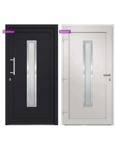 Porta di Ingresso Antracite 108x208 cm