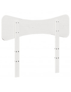 Testiera Bianca 90 cm in Legno Massello di Pino