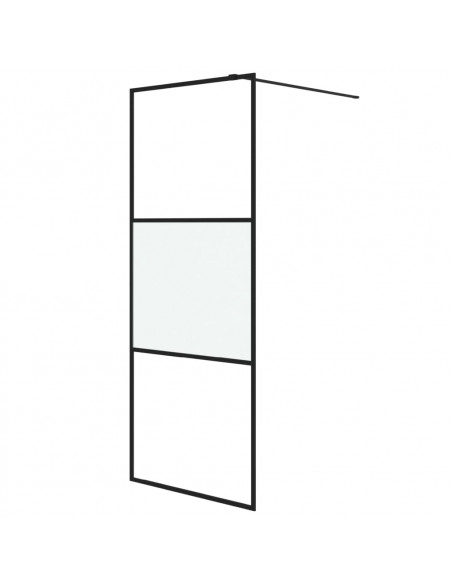 Parete Doccia Walk in 80x195 cm Vetro Semi Smerigliato ESG