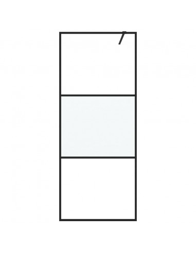 Parete Doccia Walk in 80x195 cm Vetro Semi Smerigliato ESG