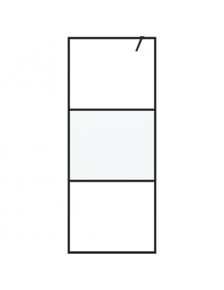 Parete Doccia Walk in 80x195 cm Vetro Semi Smerigliato ESG