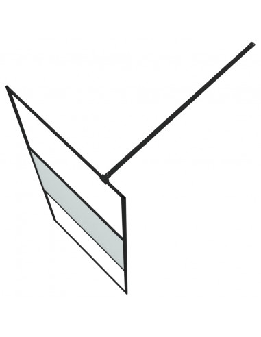 Parete Doccia Walk in 80x195 cm Vetro Semi Smerigliato ESG