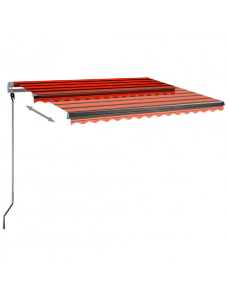 Tenda da Sole Automatica Autoportante 350x250cm Arancio Marrone
