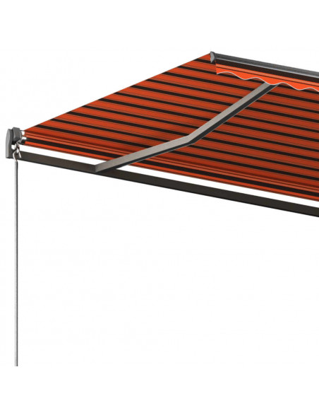 Tenda da Sole Automatica Autoportante 350x250cm Arancio Marrone