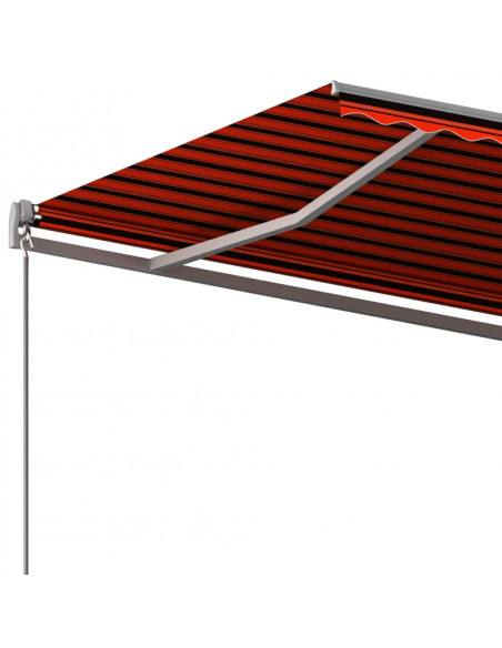 Tenda da Sole Autoportante Automatica 400x350cm Arancio Marrone