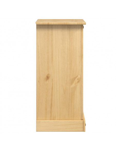 Comodino Corona 53x39x84 cm in Legno Massello di Pino