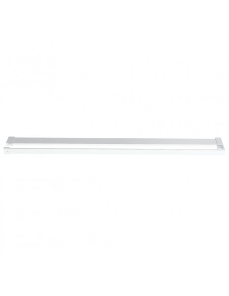 Parete Doccia con Mensola Cromo 80x195cm Vetro ESG e Alluminio