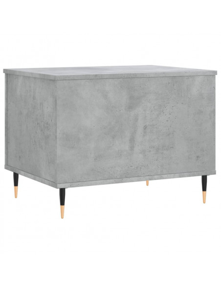 Tavolino Salotto Grigio Cemento 60x44,5x45 cm Legno Multistrato