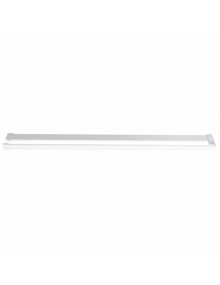 Parete Doccia con Mensola Cromo 100x195cm Vetro ESG e Alluminio