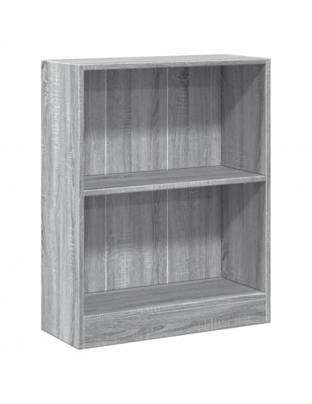 Libreria Grigio Sonoma 60x24x76 cm in Legno Multistrato