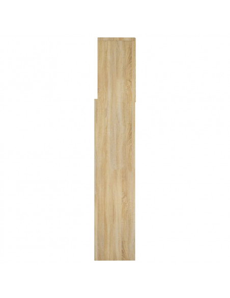 Testiera con Contenitore Rovere Sonoma 160x19x103,5 cm