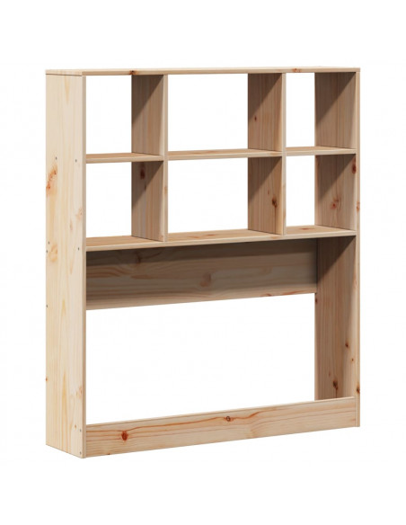 Testiera con Ripiani 100 cm in Legno Massello di Pino