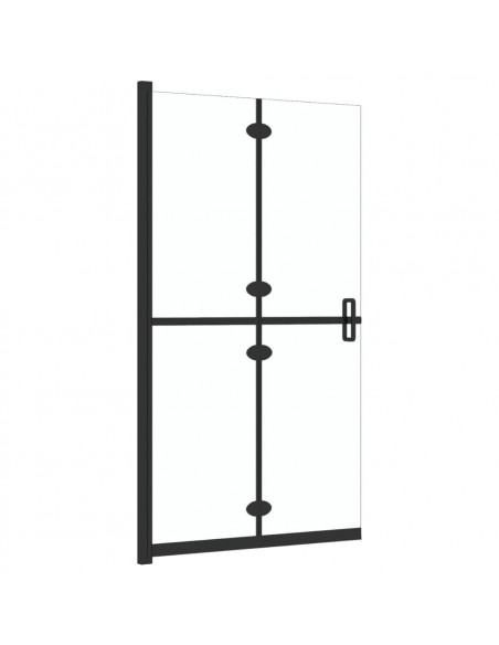 Parete per Doccia Walk-in Pieghevole in Vetro ESG 100x190 cm