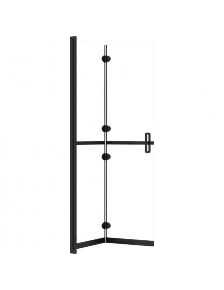 Parete per Doccia Walk-in Pieghevole in Vetro ESG 100x190 cm
