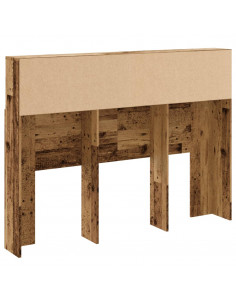 Testiera con Scomparti Legno Antico 140x19x103,5 cm