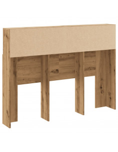 Testiera con Scomparti Rovere Artigianale 140x19x103,5 cm