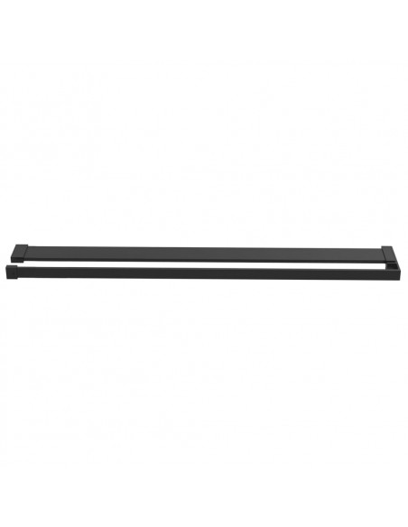 Parete Doccia Walk in Mensola Nera 80x195cm Vetro ESG Alluminio