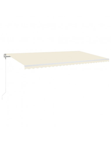 Tenda Automatica con Sensore Vento e LED 600x350 cm Crema