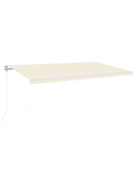 Tenda Automatica con Sensore Vento e LED 600x350 cm Crema