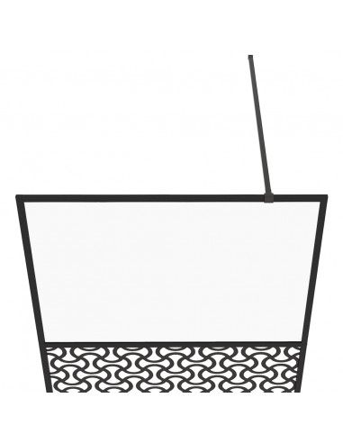 Parete per Doccia Walk-in Vetro Trasparente ESG 115x195cm Nera