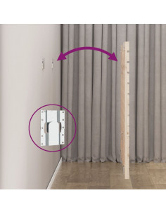 Testiera da Parete 81x3x91,5 cm in Legno Massello di Pino