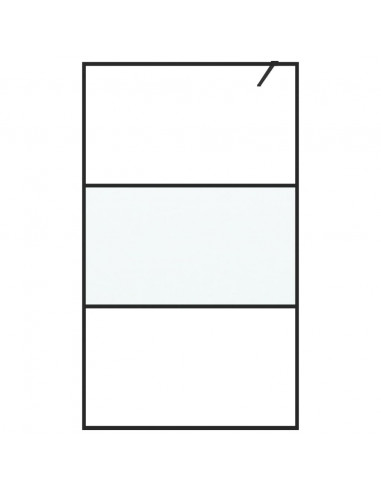 Parete Doccia Walk in 115x195 cm Vetro Semi Smerigliato ESG
