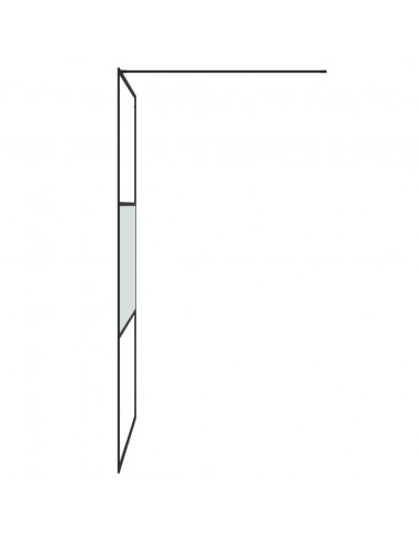 Parete Doccia Walk in 115x195 cm Vetro Semi Smerigliato ESG