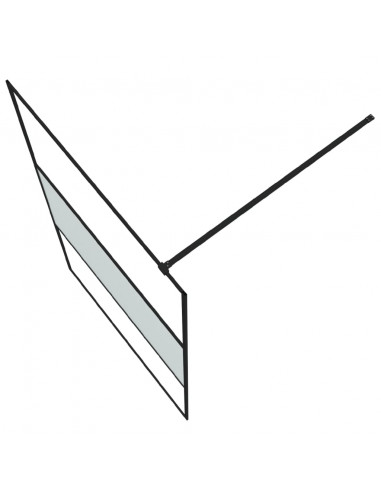 Parete Doccia Walk in 115x195 cm Vetro Semi Smerigliato ESG