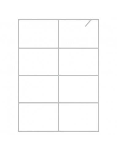 Parete Doccia Walk in Argento 140x195 cm Vetro Trasparente ESG