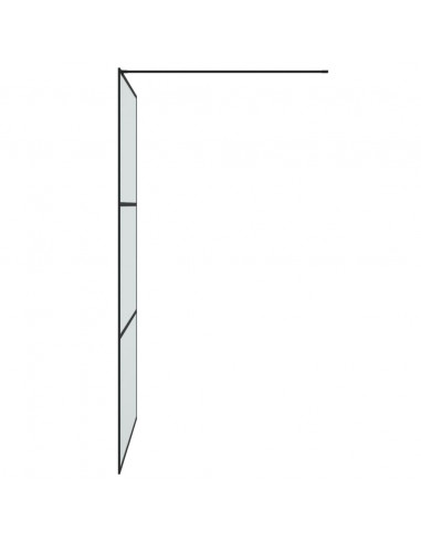 Parete Doccia Walk in 115x195 cm Vetro Smerigliato ESG