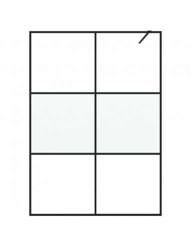 Parete Doccia Walk in 140x195 cm Vetro Semi Smerigliato ESG