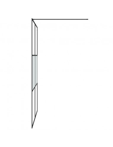 Parete Doccia Walk in 140x195 cm Vetro Semi Smerigliato ESG