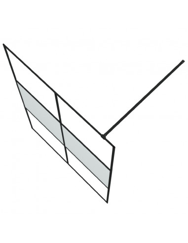 Parete Doccia Walk in 140x195 cm Vetro Semi Smerigliato ESG