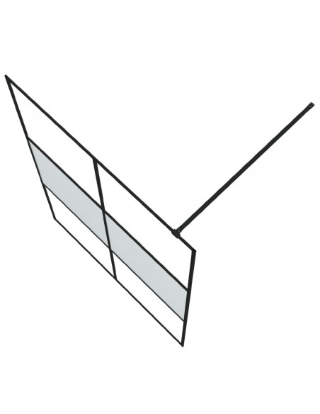 Parete Doccia Walk in 140x195 cm Vetro Semi Smerigliato ESG