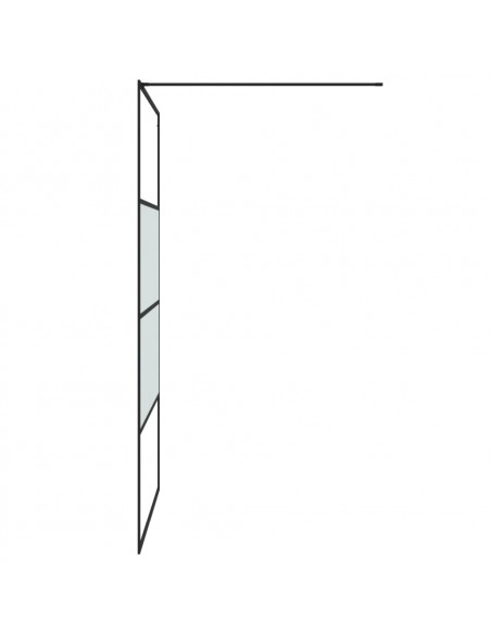 Parete Doccia Walk in 115x195 cm Vetro Semi Smerigliato ESG