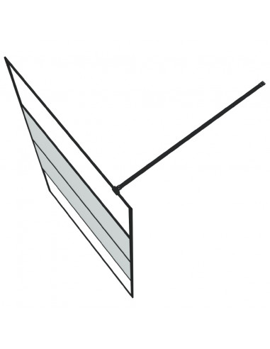 Parete Doccia Walk in 115x195 cm Vetro Semi Smerigliato ESG