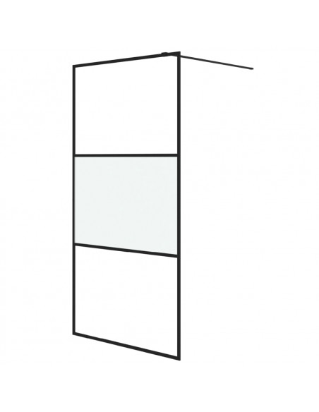 Parete Doccia Walk in 100x195 cm Vetro Semi Smerigliato ESG