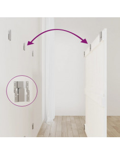 Testiera da Parete Bianca 147x3x90 cm in Legno Massello di Pino